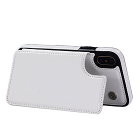 PU Leather Flip Stand Wallet Phone Protective Cover for iPhone X