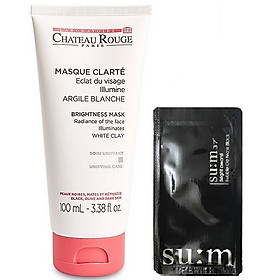 Mặt Nạ Trắng Da CHATEAU ROUGE Brightness Mask (100ml) + Tặng 1 Mặt Nạ Su:m Đen