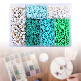 Beads Flat Round Spacer Beads Kit DIY  Making Supplies Multicolor