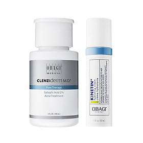 Bộ đôi Dung dịch Obagi Pore Therapy BHA 148ml + Obagi Kinetin Cream 50gr