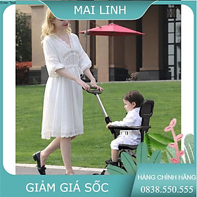 Xe đẩy cho bé, Xe Đẩy Gấp Gọn 2 Chiều Thông Minh Cho Bé, Xe Đẩy Dạo Chơi Cho Bé Du Lịch  - Kèm đệm và mái che