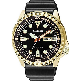 Đồng Hồ Nam Dây Cao Su Citizen NH8383-17E Mặt Đen (48mm)