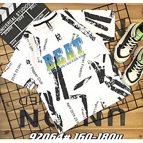 Áo cộc tay bé trai size đại 9-18 tuổi in chữ BEAT, Áo hè cho bé cao cấp vải cotton kiểu dáng thời trang