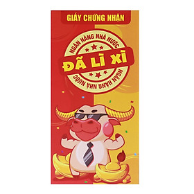 Bao Lì Xì Vui Nhộn - Chứng Nhận Đã Lì Xì (10 Cái)