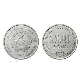 Mua Combo 5 viên xu Việt Nam 2003 mệnh giá 200 đồng
