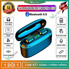 Mua Tai Nghe Bluetooth 5.0 TWS G5STự động kết nốiÂm thanh 6DChống ồn CVC8.0Kèm Hộp Sạc Pin 3500mah -DC4013