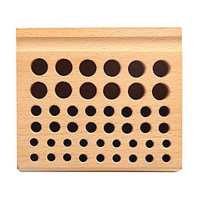46 Holes Wooden Storage Tray for Watch Repair Tool Kits Watchmaker Tool Case