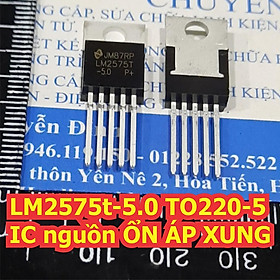 5 con LM2575t-5.0 TO220-5 IC NGUỒN ỔN ÁP XUNG  kde1340