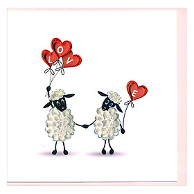 Thiệp Giấy Xoắn GX Love Việt Net VN2NN115SZ7E1 (15 x 15 cm)