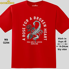 A Rose for a Broken Heart, mã G294. Hãy tỏa sáng như kim cương, qua chiếc áo thun Goking siêu hot cho nam nữ trẻ em, áo phông cặp đôi, gia đình, đội nhóm