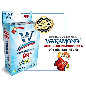 >> BÁO GIÁ Khẩu Trang Wakamono Giá Bán | Shopee Lazada Sendo Tiki mới nhất 62 COMBO 10 HỘP (Hộp 10 cái) - KHẨU TRANG TRẺ EM WAKAMONO - MỸ & CHÂU ÂU CHỨNG NHẬN