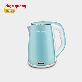 Hàng Chính Hãng Ấm đun nước siêu tốc Điện Quang ĐQ EKT15 1518 CW (1500W, 1.8L, inox 201, nhựa màu xanh lục lam – trắng)