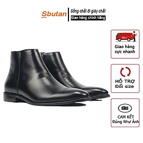 Chelsea Boots Nam Khóa Kéo Chất Liệu Cao Cấp Ít Nhăn Cực Ôm Chân 