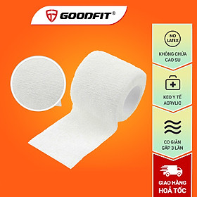 Băng thể thao đàn hồi GoodFit Gotape GT02 thành phần không chứa cao su, không gây dị ứng, dùng được cho vết thương hở, y tế