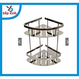 Kệ góc nhà tắm, kệ nhà tắm 2 TẦNG INOX 304, dễ lắp đặt, siêu chắc chắn