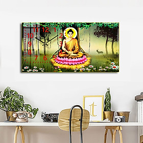 Đồng Hồ Phật Giáo Kim Trôi Cao Cấp - Tranh Tráng Gương Đức Phật Từ Bi
