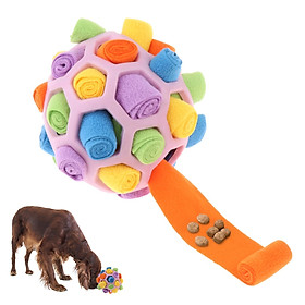 Sniff Interactive Dog Toys Ball Increase IQ Dogs Enrichment Game Slow Feeder Red