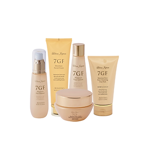 Hình ảnh Không lo dầu mụn, mờ thâm, da sáng bật tông - 7GF Facial Foam, Clay Pack, Face Lotion, Face Essence, Face Cream