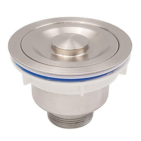 Mua Bầu xi phông chậu rửa chén Inox SUS 304 140mm Eurolife EL-BX140 (Trắng bạc)