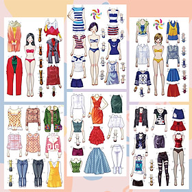 DIY craft: cute chibi paper doll templates and printables