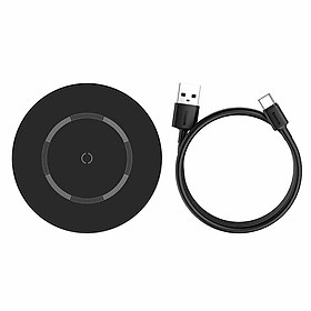 Mua Đế sạc từ tính IP12  Đế sạc  nam châm 15W  Đế sạc nhanh không dây siêu mỏng Baseus Simple Magnetic Wireless Charger 15W dùng cho iPhone / Samsung/ Huawei/ Xiaomi (Qi Wireless Quick Charge) - Hàng chính hãng