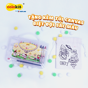 Bút sáp đa năng 12 màu rửa được Colo Art Thiên Long Colokit - Sáng tạo tranh nổi - Vừa là sáp màu - Vừa là màu nước - Tiêu chuẩn châu Âu