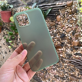 Ốp Lưng Cho iPhone 12, iPhone 12 Pro, iPhone 12 Pro Max - Trong Suốt Mờ Nhám, Chống Bụi, Chống Trày Xước, Mỏng Nhẹ - (Xanh Lá, Vàng, Đỏ, Tím)