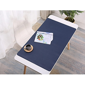Thảm da trải bàn làm việc deskpad kiêm tấm di chuột, miếng lót chuột khổ lớn chống nước hai mặt - Hàng chính hãng