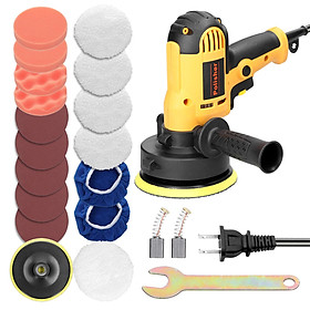 Hình ảnh Car Polisher 700W Buffer Sander Polishing Machine 600-3700 r/min 5inch Sponge Pad Mop Kit Car Care Home Appliance Polishing Tool