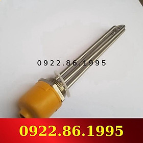 Mua Điện trở nhiệt  Điện trở đun dầu  Điện trở đun nước cục ren inox 304 phi 48 ( Ø48 ) chiều dài 40cm công suất 15KW