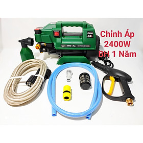 Mua Máy rửa xe gia đình  công suất mạnh 2400W có thể chỉnh áp  áp lực cao-máy xịt rửa ống bơm nước 7m vòi áp lực