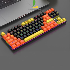 Mua Bàn phím cơ XUNFOX K80 Blue switch - Bàn phím cơ gaming 87 phím kết nối có dây  tích hợp hiệu ứng đèn marquee siêu ngầu - Hàng nhập khẩu