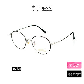 Gọng kính cận titan F63035 thời trang mắt kính OURESS nam nữ siêu nhẹ siêu bền