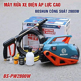 Mua Máy Rửa Xe Gia Đình BOSHUN BS-PW2800W  Công Suất 2800W  Dây Xịt Dài 12M - Bảo Hành Chính hag