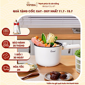 Mua Nồi điện đa năng 2in1 Hàng Chính Hãng VIFIBA 2 cấp độ  chống dính tay cầm dài - Nấu  Chiên  Xào  Luộc
