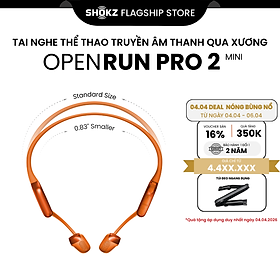Tai Nghe Bluetooth Thể Thao Truyền Âm Thanh Qua Xương SHOKZ OPENRUN PRO 2 - Mini S821 - Bảo Hành 2 Năm - Hàng Chính Hãng
