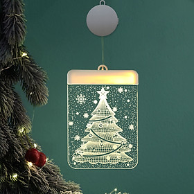 Dây Treo Đèn LED 3D Hình Cây Thông, Chuông Trang Trí Giáng Sinh, Noel, Năm Mới