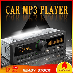 *QCDZ* SWM-80A Handsfree Dual USB Car MP3 Player Powerful FM Radio Bluetooth AUX TF Card U Disk Digital Media Receiver for Car Center Control Modification