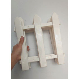 Mua Hàng Rào Nhựa Lắp Ghép Trắng Cao Cấp Trang Trí Cây Thông Noel  Cây Cảnh  Vườn Hoa Cao 20 cm Dài 1.55m