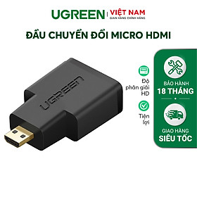 Đầu Chuyển Đổi Ugreen MicroHDMI Male Sang HDMI Female 20106 - Hàng Chính Hãng
