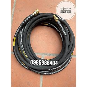 Mua Dây rửa xe 3 lớp bố thép cao áp 10m + kèm khớp nối nhanh 3/8 (17mm