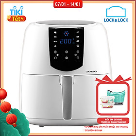 Nồi Chiên Không Dầu Lock&Lock EJF357WHT (5.2 Lít) - Hàng Chính Hãng