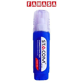 Bút Xóa Thân Dẹp 12 ml - Stacom CP101 - Xanh Dương