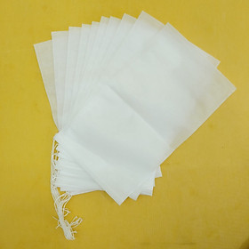 Mua 100 túi lọc trà không dệt có dây rút size 15 x 25 cm