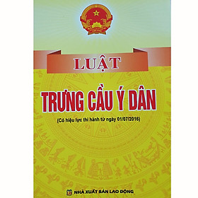 Sách Luật Trưng Cầu Ý Dân