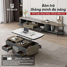 Mua BÀN TRÀ KẾT HỢP BÀN LÀM VIỆC BT118 - Bàn + 2 ghế