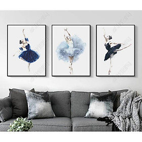 Mua Bộ 3 tranh canvas hình cô gái múa ADH0362