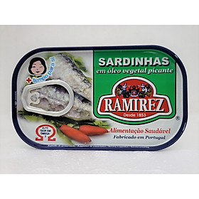 Cá Mòi Ngâm Dầu Vị Cay Ramirez 125g -  Spiced Sardines In Vegetable Oil RAMIREZ (125g)