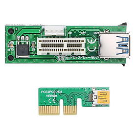 Mini Pci-E X1 Extension Cable Pcie 1X Expansion Riser Card 90°Right Angle With Usb Cable And Sata Cable