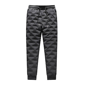 Trousers Outdoor Winter Utility Camping Elastic Waist Joggers Down Pants